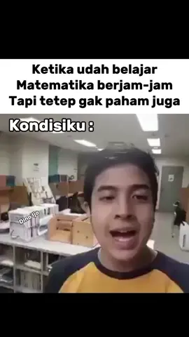 Stress berat wak 🤓 #meme #jeromepolin #dinoijo Ketika belajar mtk berjam jam tapi masih gak paham