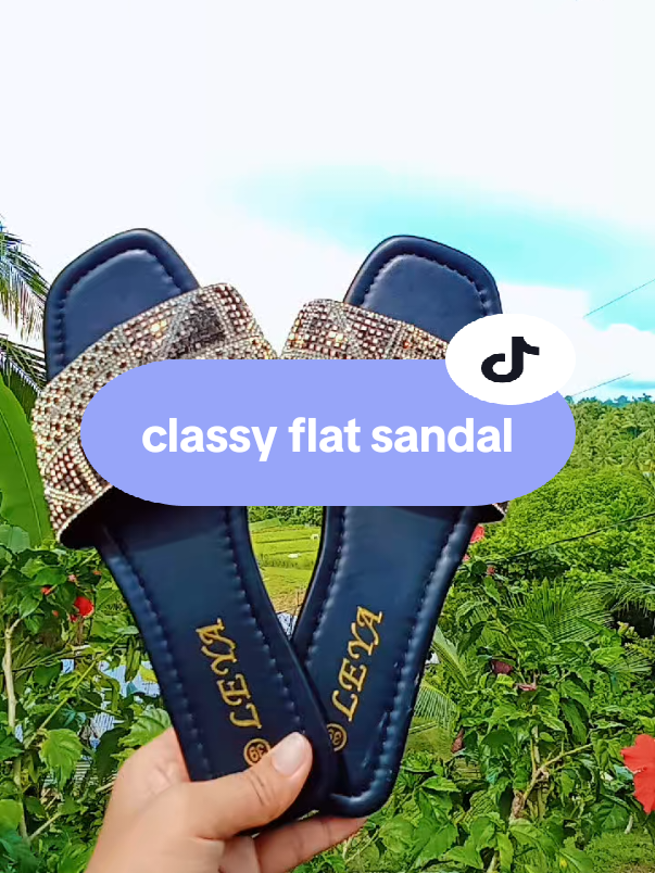 leya classy flat sandal . #leya #leyaflatsandals #classyoutfit #classyflatsandals #classystyle #fyp 