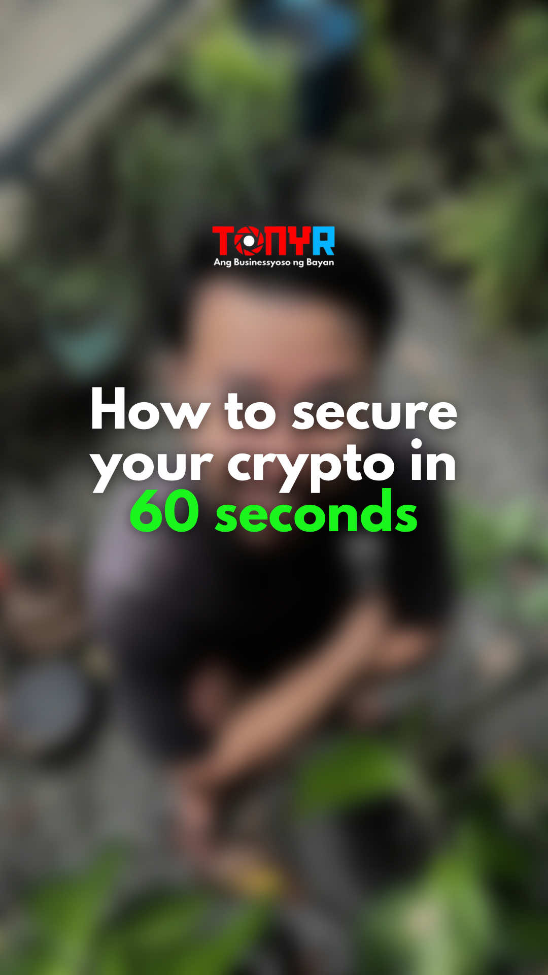 How to secure your crypto in 60 seconds? #tonyrebamonte 