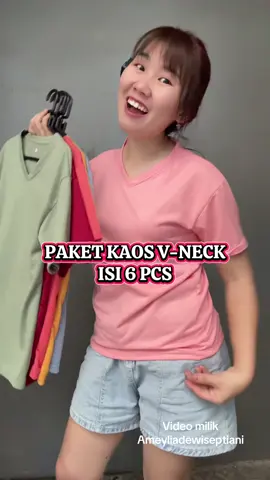 Paket murah isi 7 pcs guys buat cewek #paketkaos #kaosvneck #kaoswanita #kaosleherv #kaospaketwanita #paketkaoswanita #atasanwanita #atasanvneck 