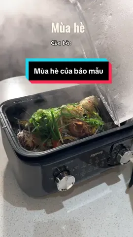 Content mùa hè chỉ mỗi năm một lần, xem nhanh các mom ơi, chẳng mấy chốc nó lớn là hết cái seri mùa hè này mất 😂 #eatcleanhong  #thuongthuctronven #noilauhap #joyoungvietnam 