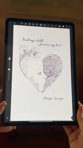 A piece of your heart, captured forever ❤️‍🔥 👉 Shop your custom print now- link below #customgift #personalizedgifts 