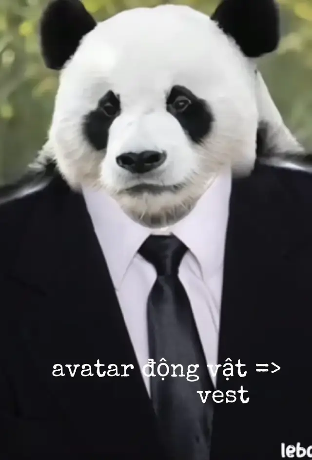 avatar động vật mặt vest 😎