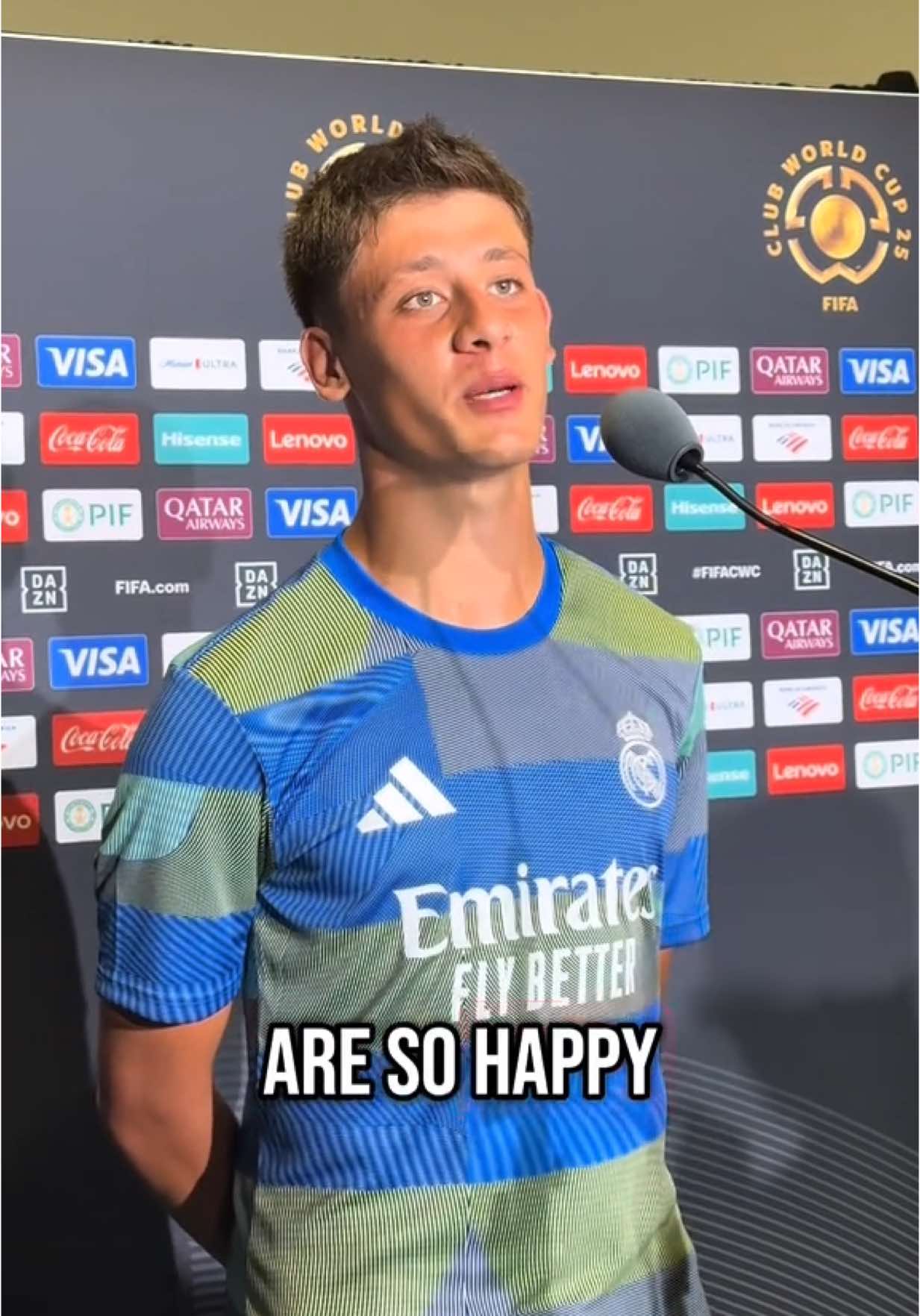 Arda Guler speaks after scoring for Real Madrid 🗣️ #ArdaGuler #Guler #RealMadrid #FIFACWC #CWC 