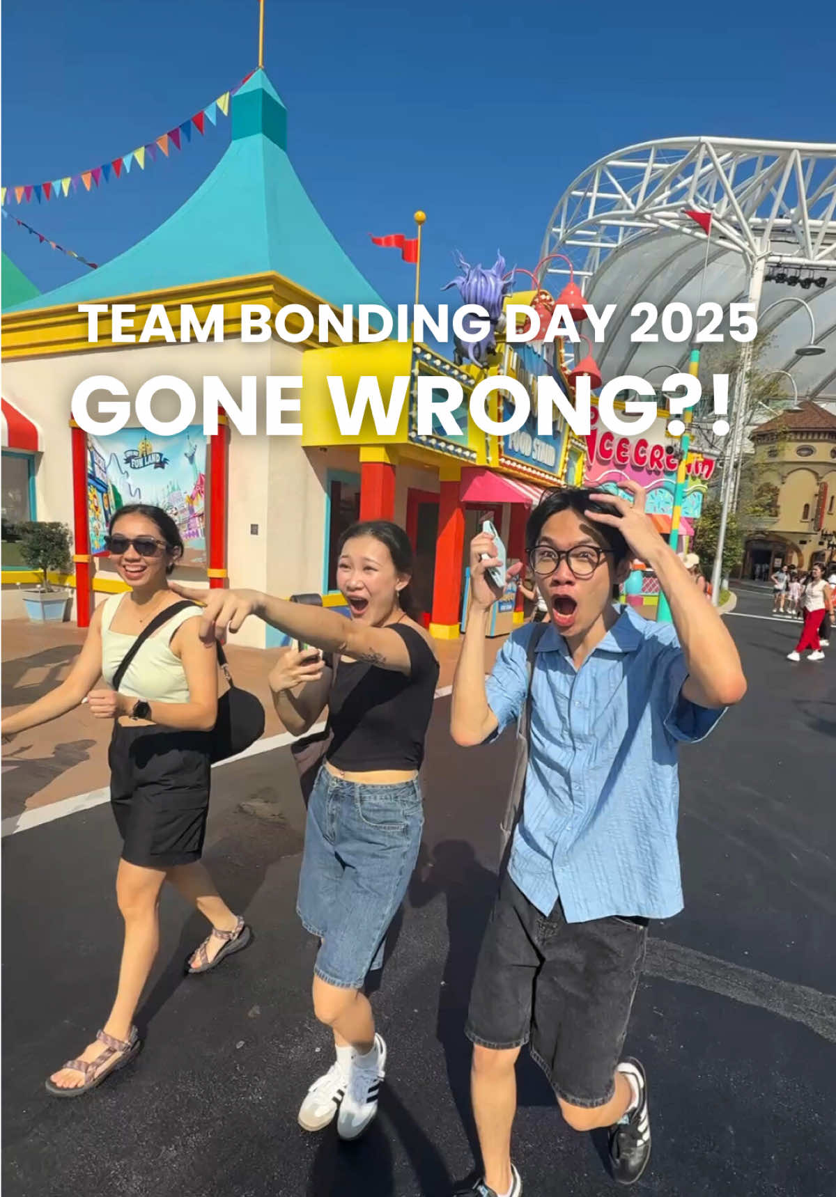 Things didn’t go as planned at our team bonding 🤯 or did it? Stay tuned for vlog to USS this week 🎢