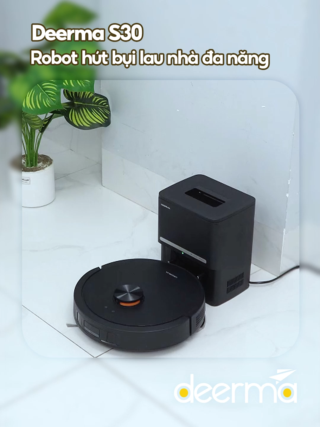Deerma S30 chính thức ra mắt – robot hút bụi lau nhà đa năng, nâng tầm chuẩn sạch thông minh. #robothutbuilausan #tudonggombui #thongminh #deermas30 #deermavietnam