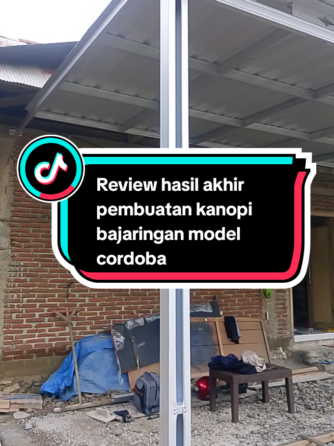 Review hasil akhir pembuatan kanopi bajaringan model cordoba.. #Bengkellaskaryamilenial  #karyawanswastapunyacerita  #bajaringan #fypシ #fyp 