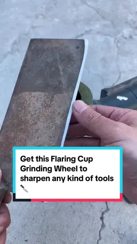 Get this Flaring Cup Grinding Wheel to sharpen any kind of tools 🔪