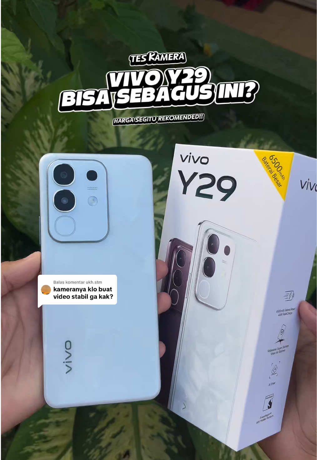 Membalas @ukh.stm aslii ini kameranya jernih dan stabil banget sih #vivoy29 #teskameravivoy29 #vivoy29series #vivojuara 