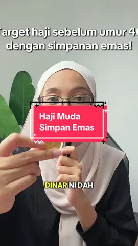Jangan takut simpan emas! Dengan emas anda boleh tunaikan haji pada usia muda ❤️ #publicgold 