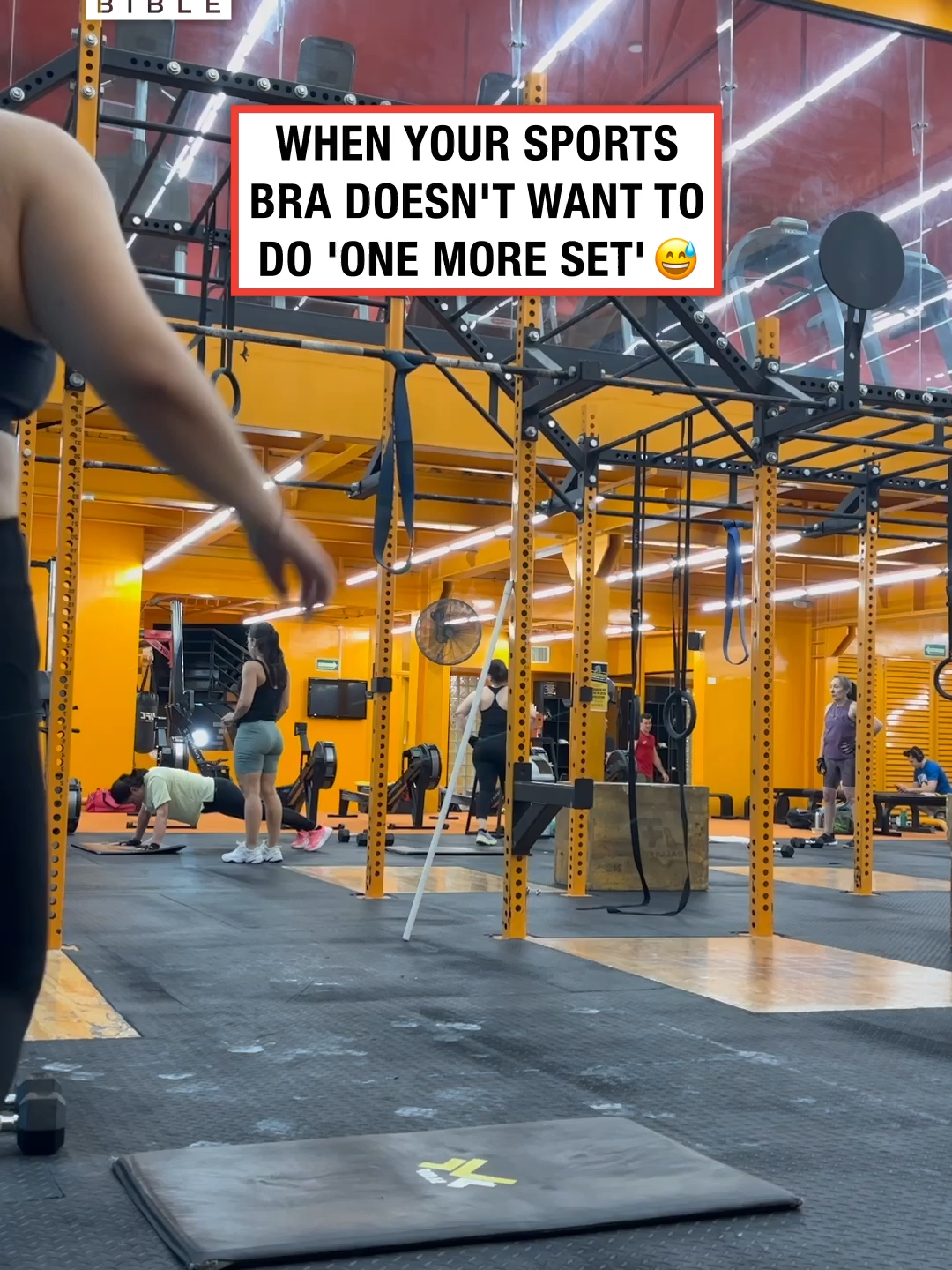 Time to go home 😅 (🎥: ViralHog) #ladbible #funnyvideos😂 #fails #GymTok #sportsbra #onemoreset #Fitness