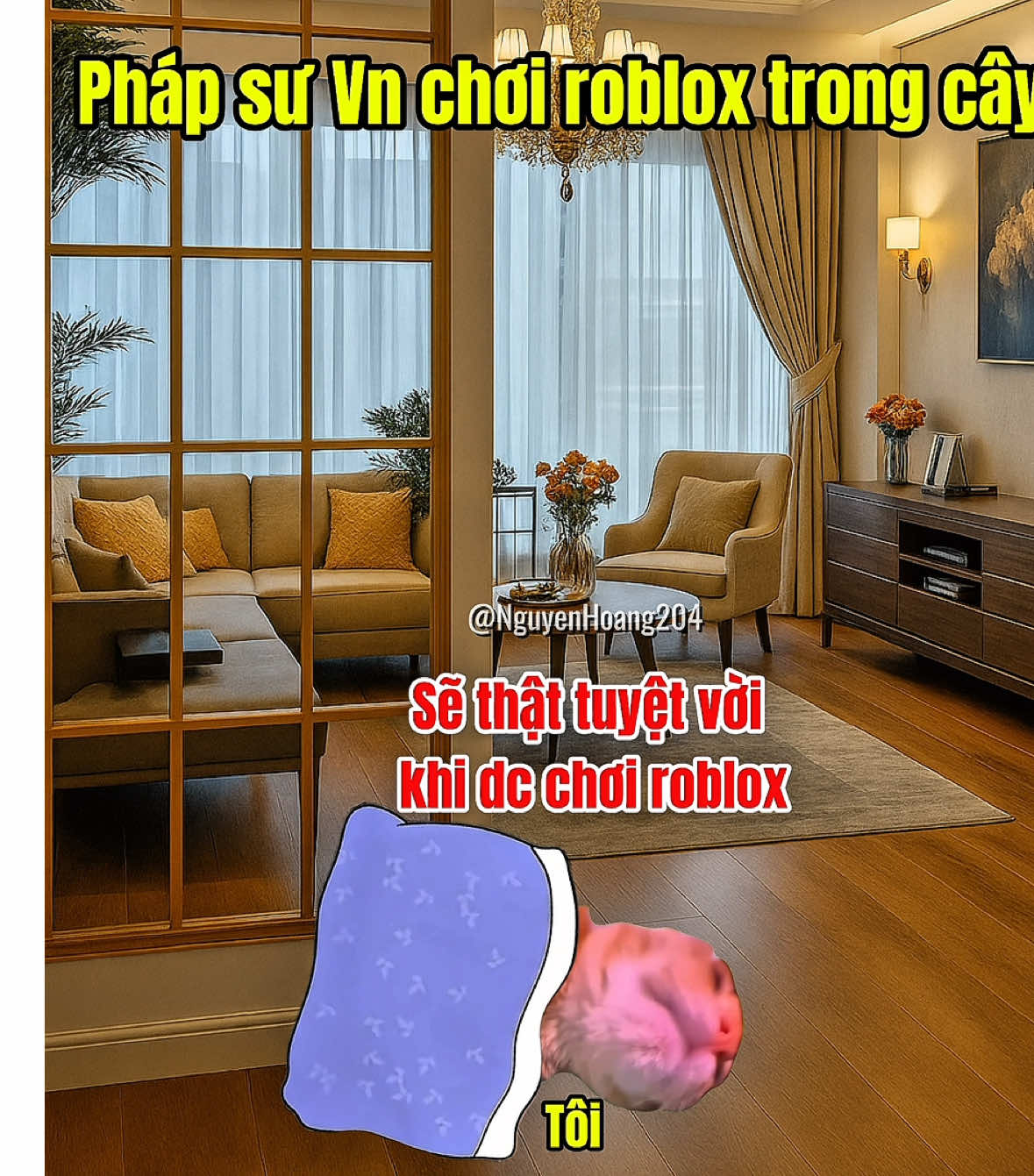 Pháp sư Vn chơi game trong cây ATM #meme #catmeme 