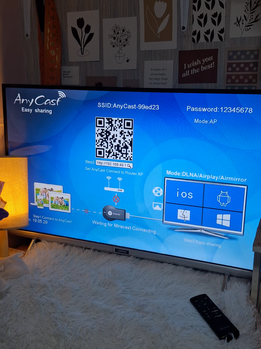 Replying to @anjdims How to connect anycast to your tablet/laptop.  #hdmi #wireless #wirelesshdmi #anycast #anycastdongle #viral #fyp #teachersoftiktok #teacher 