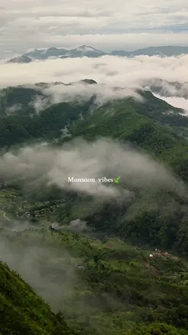 Monsoon vibes🍃 #monsoon #peace #naturelover #mountains #oldnepalisong #views  #nepal #pokhara #kusma #fyp