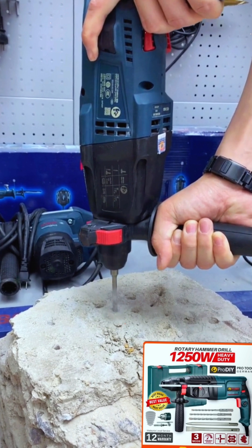 Rotary Hammer - PRODIY GBH 2-26 DRE Box Electric#Pemukul listrik # perkakas lima emas # # palu listrik # alat-alat yang efisien untuk praktis # lima emas alat #fyp #foryou #tiktokshop #goodthing 