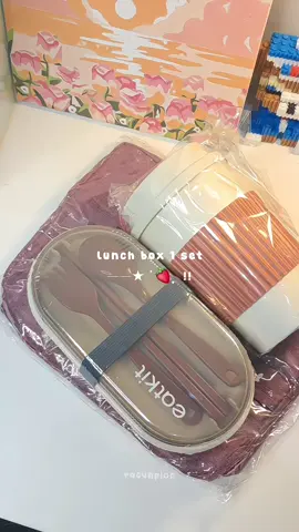 rekomendasi kotak bekal satu set murah🫶🏻💕 #lunchbox #kotakbekalmurah  #rekomendasilunchbox #kotakmakan #kotakmakanset #kotakbekal #lunchboxaesthetic 