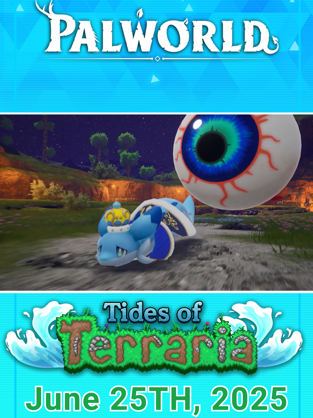 🌊 1⃣ days left until Tides of Terraria!🌊 You feel an evil presence watching you...👁 Palworld is 25% off on Steam and PS5 right now! Get ready for the update!👀