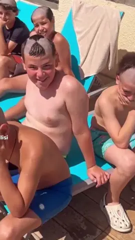 I met a bunch of guys at the pool that wanted to play a game 