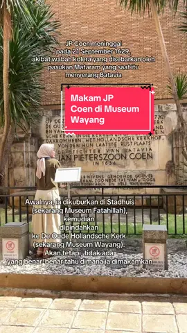 Ternyata, ada makam salah seorang Gubernur Jenderal VOC di Museum Wayang. #museumjakarta #museumwayang #kotatuajakarta #sejarahindonesia 