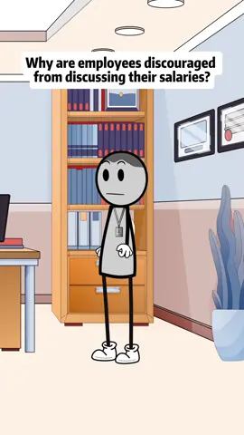 Why are employees discouraged from discussing their salaries?#work #fyp #usa🇺🇸 #manager #working #animation 