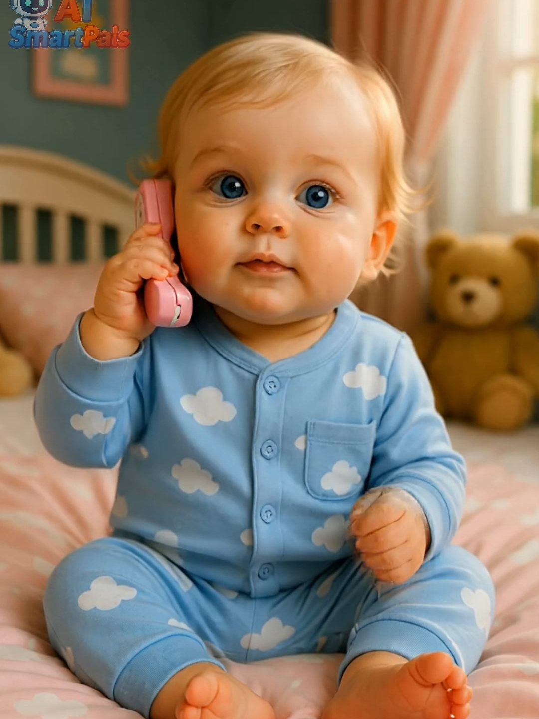This AI-generated baby is melting hearts with his adorable phone call. Saying 
