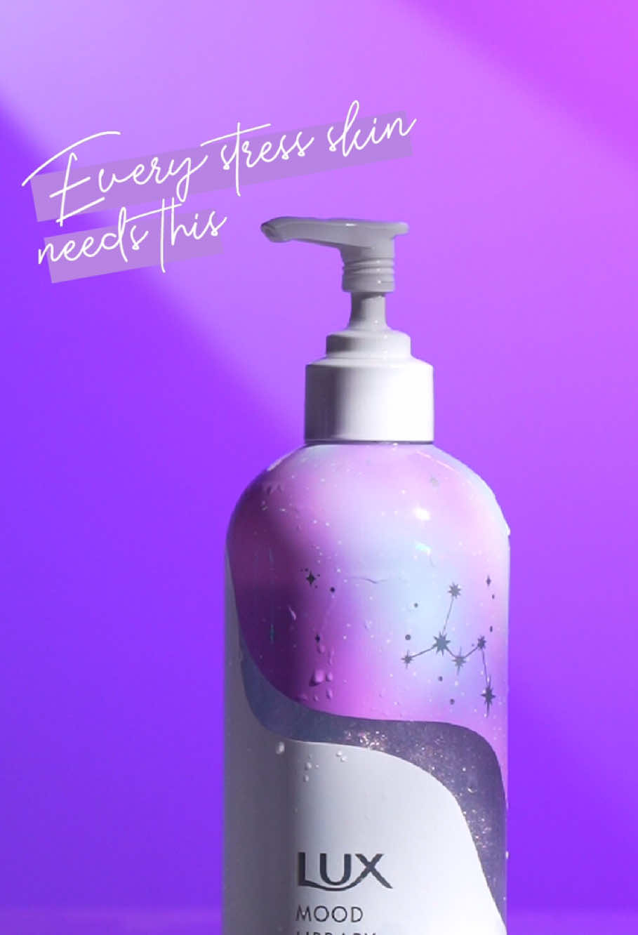 Stressed skin? Meet your calming escape. 🌌✨
 
 Lux Peaceful Galaxy – infused with trehalose + wheat extract to soothe & nourish.
 
 Turn your shower into a spa-like retreat, and let your skin glow with elegance. 🛁 #Luxpeacefulgalaxy #MandiPakeLux #longlastingfragrance 