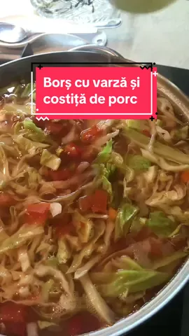 Borș cu varză și costiță de porc! #creatorsearchinsights #borș #retete #retetesimple #retetesanatoase #traditional #reteta #retetarapida #retetatraditionala #bors #creatorsearchinsights2025 