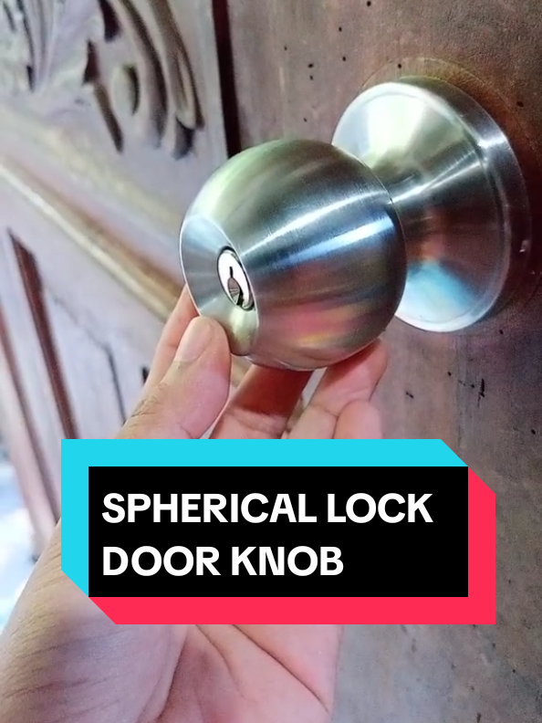 SPHERICAL LOCK DOOR KNOB #doorknobforroom #doorknob #homestuff #sphericaldoorknob #creatorsearchinsights 