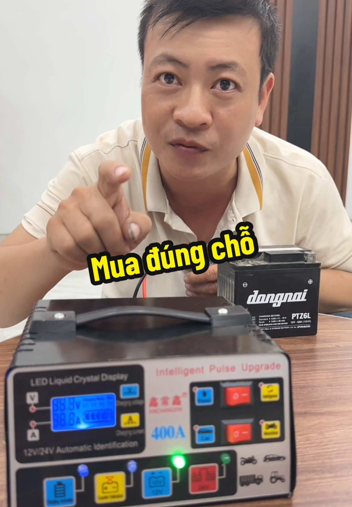 Trả lời @Gia Dụng Tiện Ích Sạc ắc quy 400 A, sạc cho bình 12 V, 24 vôn, sạc cho bình ắc quy ô tô ắc quy xe máy #vochongdongnat #dungcutienich #sacacquy #sacacquythongminh #xuhuong 