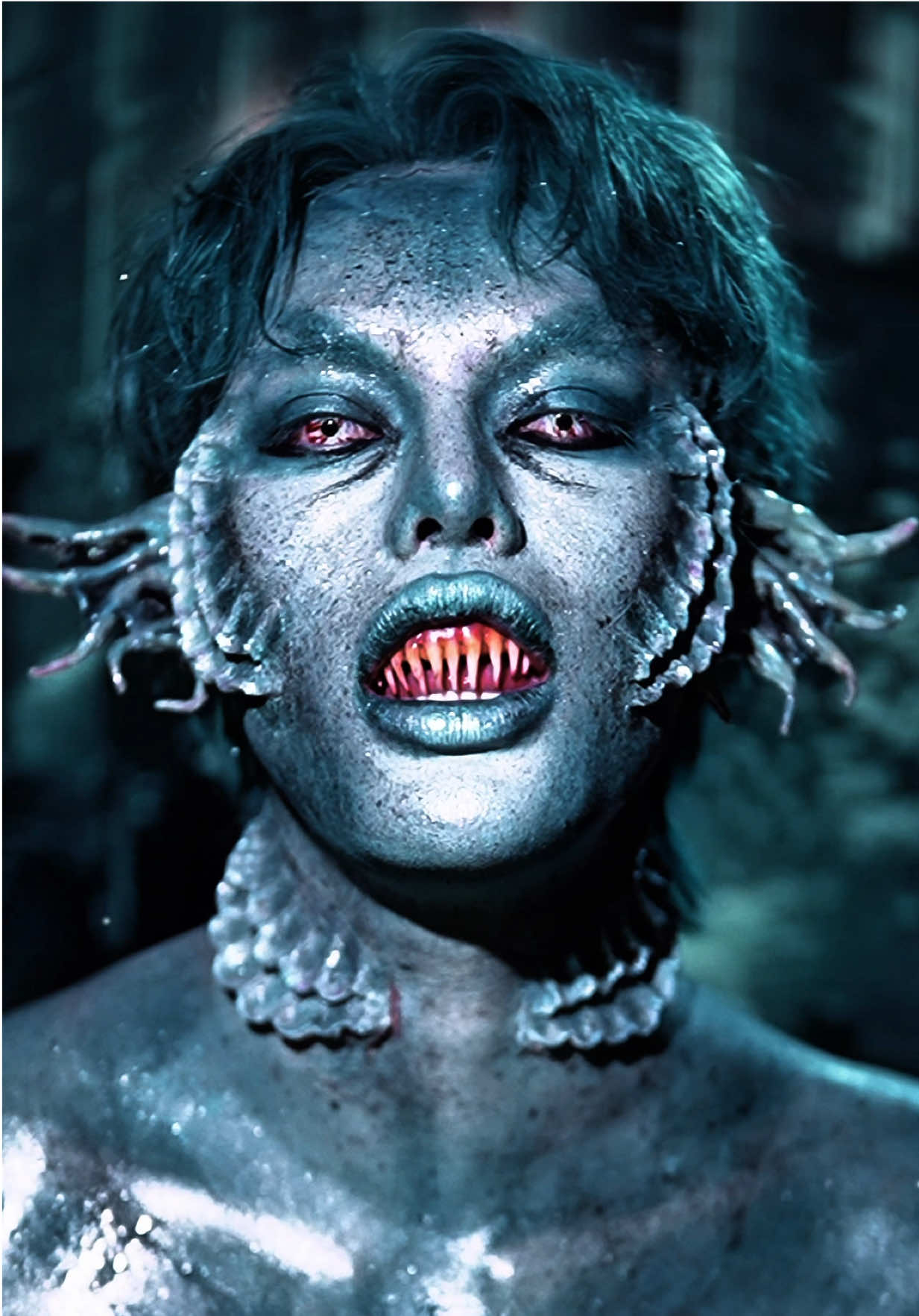 ตอบกลับ @red ocean Makeup as underwater creatures Ep.2 #Siren 🧜🏽‍♀️ #sirenmakeup #plustar 