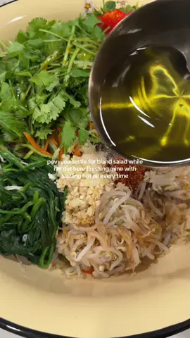 because a little hot oil never hurt a salad 🙂‍↕️ #salad #EasyRecipe #centralasia #food #fyp #foryoupage 