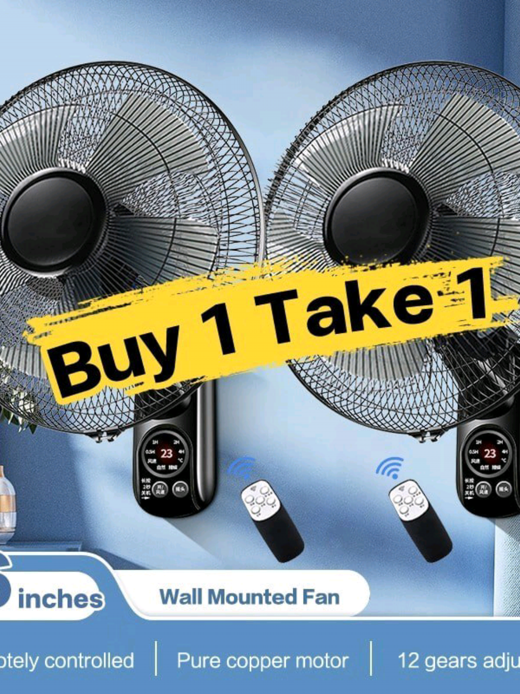 ChatGPT said: 🔌🌬 Powerful 16″ 5‑Blade Wall-Mounted Electric Fan Instant Cooling. Hands-Free. Perfectly Controllable. Upgrade your indoor ventilation with this feature-rich wall fan—ideal for homes, offices, and commercial spaces: ✅ 16″ 5-blade design delivers broad, powerful airflow ✅ Inverter support for energy-efficient, continuous use ✅ Remote control lets you adjust speed and oscillation from afar ✅ Wall-mounted convenience saves floor space and enhances circulation ✅ Adjustable tilt enables customized cooling direction ✅ Strong yet quiet—built for comfort without noise 🛒 Clear the air and stay cool—get your Powerful Wall-Mounted Fan today! #wallfan #homecooling #remotefan #inverterfan  #strongairflow  #SpaceSaving  #TechTok 