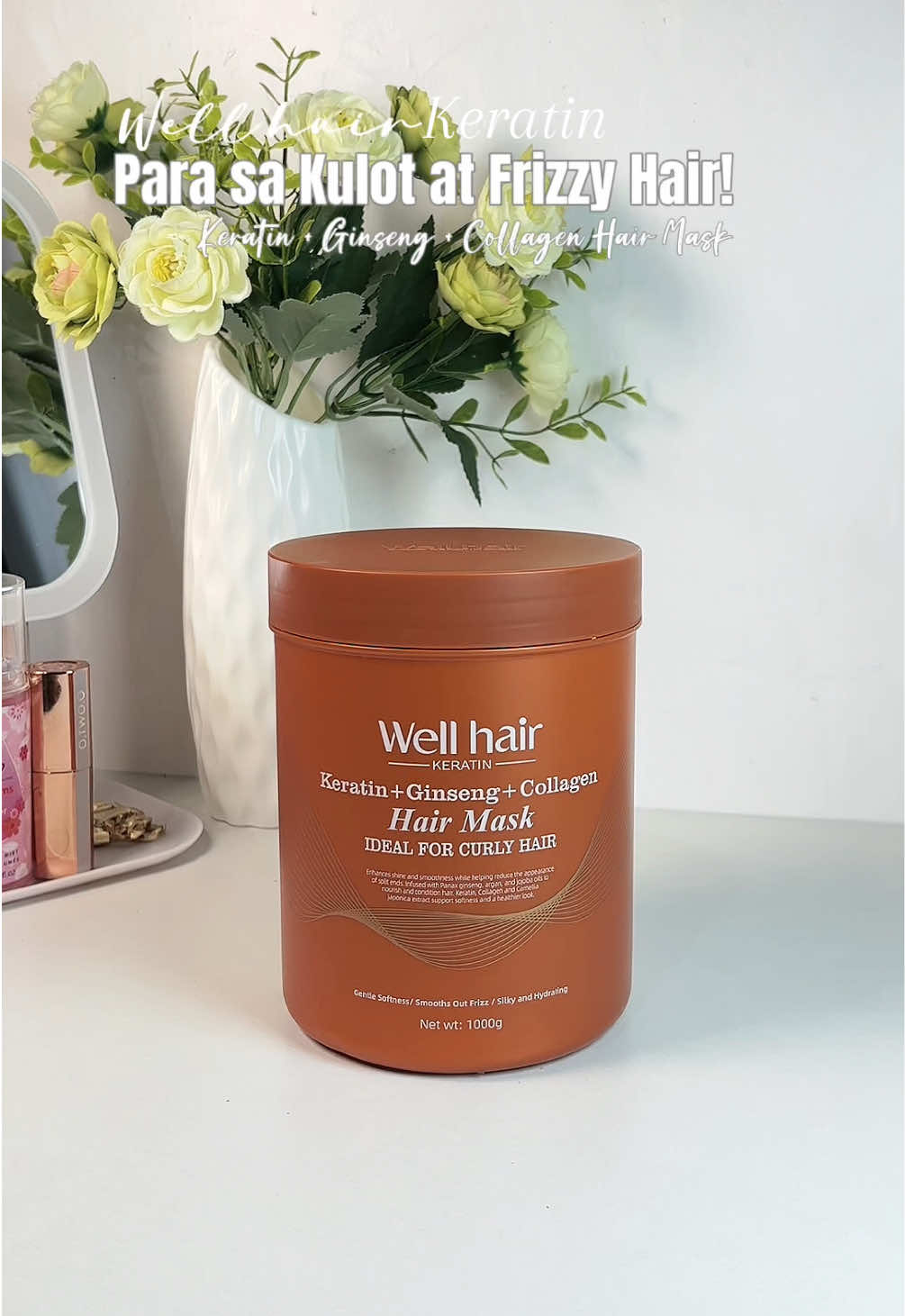 Sobrang bango neto pero hindi matapang! Mild lang ang scent, kaya perfect kahit araw-araw gamitin. Try mo na sissy☺️ #wellhairkeratin #hairmask #hairkeratin #hairmaskforcurlyhair #kulot #frizzyhair #haircare #foryoupage 