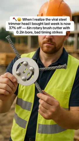 🧹 cuts weeds, moss & rust fast #steeltrimmerhead #weedwackerhack #brushcuttertool #cordlesstrimmerfix #fypyardtools #rustremovalblade #tiktokshop 