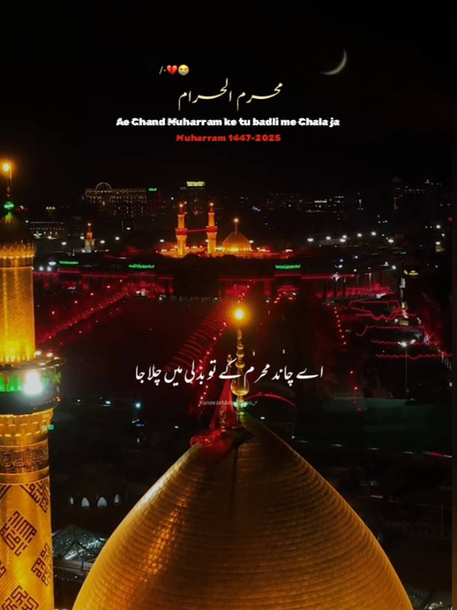 Ae Chand Muharram ke tu badli me Chala ja 💔😭  #shiasuni #shia #suni #muharram #imamhussain #karbala #karbala_karbala #muharam #shiastatus #ahlesunnat #shiawhatsappstatus #burhantv_100k #shiatiktok #karbalastatus #muharram2025 #yahussainعُ🙏🏻🚩🚩 #yahussainع #unfreezemyacount #kaneez_e_mola_abbasص 