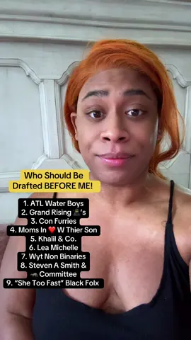 Since The Trans Girls CANT BE DRAFTED *Nan Nanny Boo Boo 😝* Here is my first round for the Iran Draft - a mix between skill and skullduggery - but an impactful list nonetheless! Shout out to the @YaFavoriteNolaBaddie💋 for the inspo - I live for you!