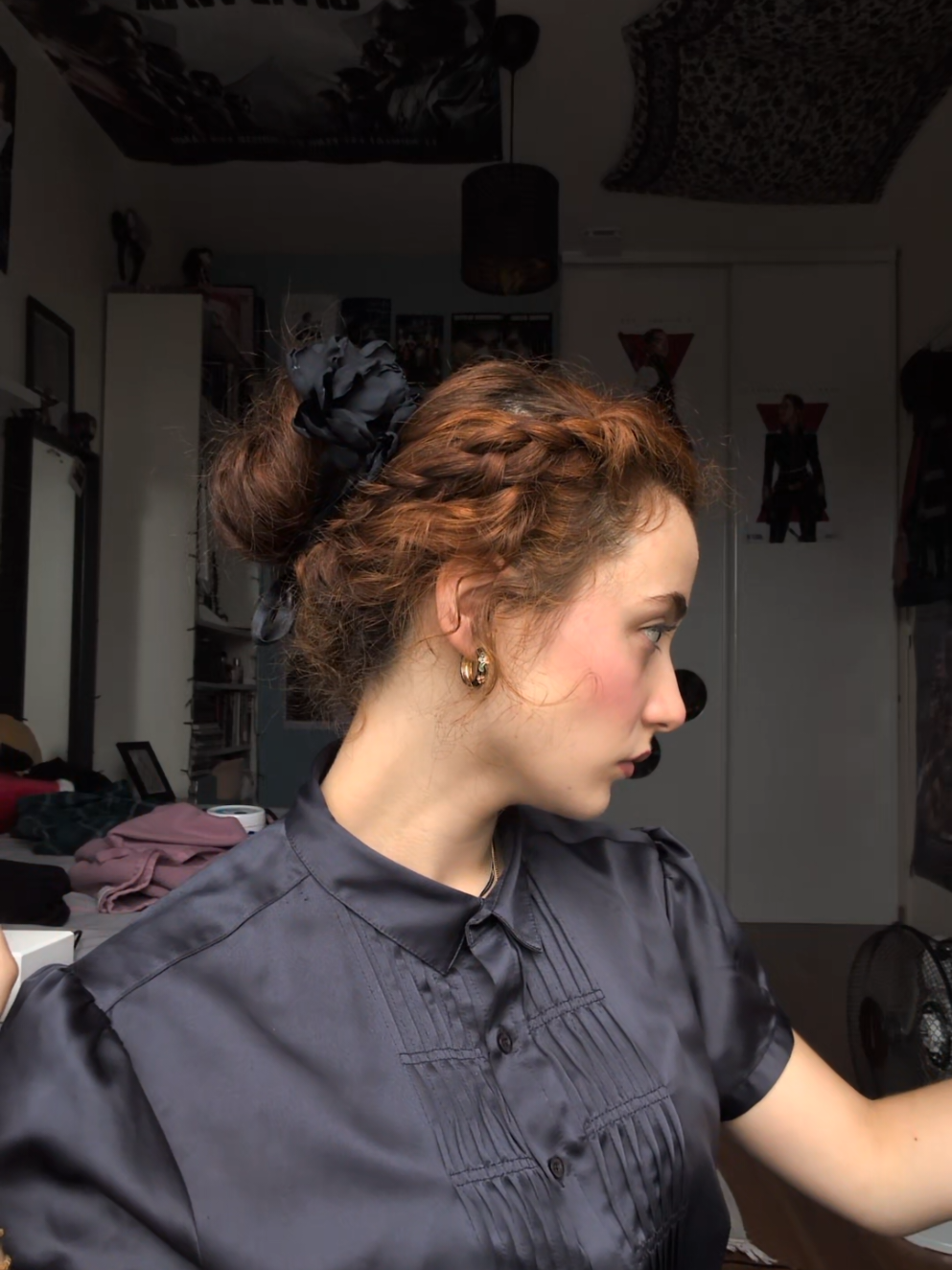 I feel like an early 20th century poet. #fyp #whimsicalaesthetic #hairstyle #whimsy #vintagehairstyle #hozier #princesscore #hairstylesideas 
