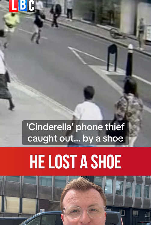 A ‘Cinderella’ thief has admitted to stealing a phone after DNA from him shoe linked him to the crime. Fraser Knight reports. #fraserknight #thief #london #phone #police #uknews #lbc 