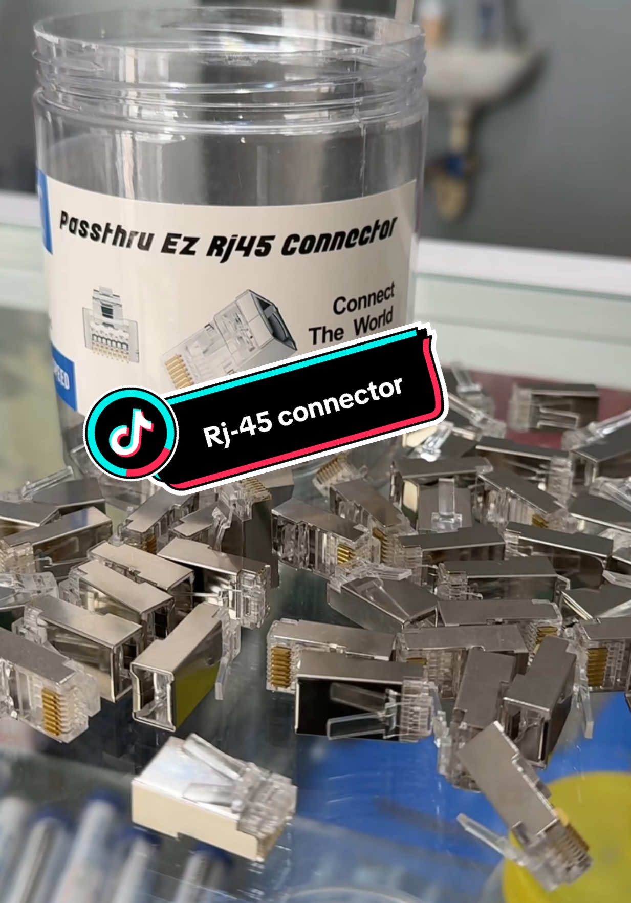 Rj-45 connector 100pcs madami mas mura. #rj45 #rj45passthroughconnectors #rj45connector #comlink #fyp #foryoupage 