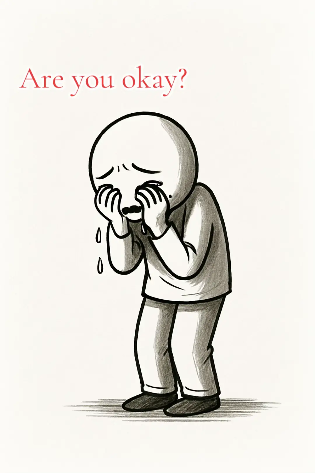 Behind every 'I'm fine'... there's a silent battle no one sees. #MentalHealth #silentstruggle #deepthoughts #artwithmeaning #youarenotalone #foryoupagе 