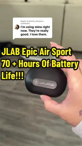 Replying to @Dmitry Brown these earbuds are the real deal! Over 79 hours of battery life, true noise cancellation and you can wirelessly charge them!! #jlab #noisecancelling #fyp #wireless #wirelessearbuds #earbudsviral #freeshipping #electronics 