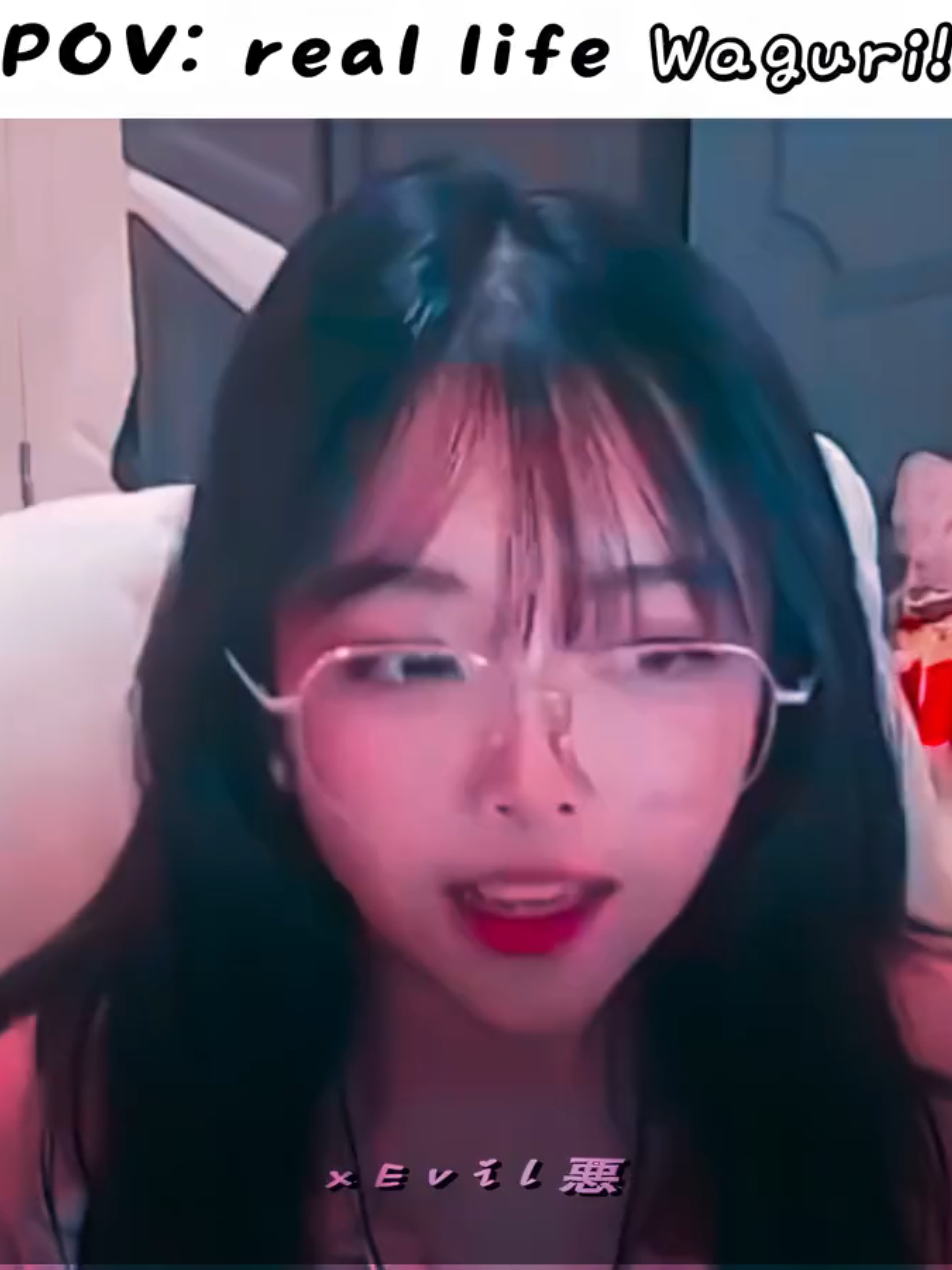 Waguri in real life 😍 @owokae #anime #wagurikaoruko #waguri #kaoruhanawarintosaku #thefragrantflowerbloomswithdignity #hanabisqd #relatable #cosplay #animetiktok #animegirl