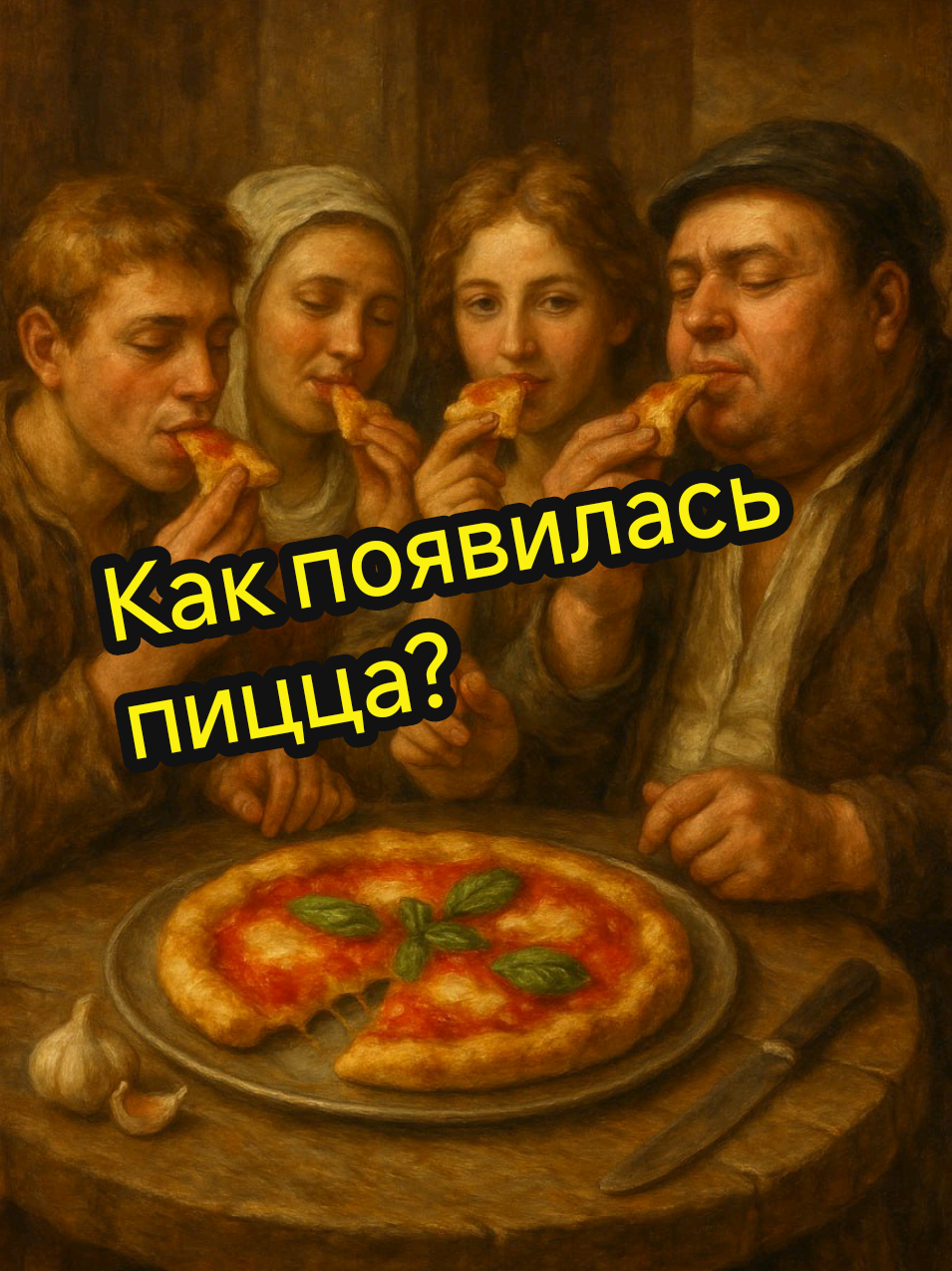 Первая пицца: когда и зачем её придумали #пицца #историяеды #неаполь #научпоп #факты #еда #италия #история #уличнаяеда #маргарита #история 