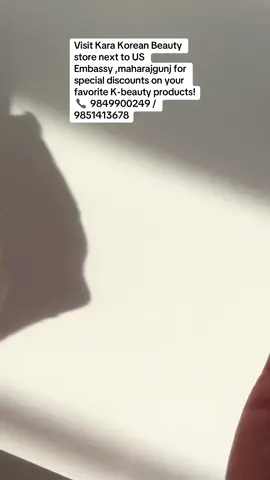 YOU FOUND THE BEST SKIN CARE ROUTINE HERE ! Do you know about the Kara Korean beauty store?  Kara Korean beauty store is authentic korean cosmetics suppliers in Nepal. Why You Should Buy Skincare from Kara Korean Beauty Store: ✅ 6 Years of Trusted Service Kara has been selling real Korean skincare for 6 years. Thousands of happy customers trust us! ✅ New & Popular Products from Korea We bring the latest Korean skincare trends straight to you. ✅ Cheap & Real Products Get real Korean skincare at good prices. Everyone can enjoy great beauty products! ✅ 100% Real – No Fake Items All our products are real and come from trusted Korean brands. ✅ Help for Your Skin Type Our experts will help you pick the best products for your skin. ✅ Fast Cash On  Delivery All Over Nepal We cash on  delivery everywhere in Nepal – cities and small villages too! Start Your Skin Care Journey Today! 📍 Visit us: Next to US Embassy, Maharajgunj 📞 Call/WhatsApp: 9849900249 | 9851413678 #creatorsearchinsights #glassskin#kbeauty#karastore#fyp 