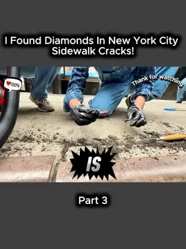I Found Diamonds In New York City! #treasure #treasurehunting #diamonds #usa_tiktok #usatreasure #safe #safety #fyp #viral 