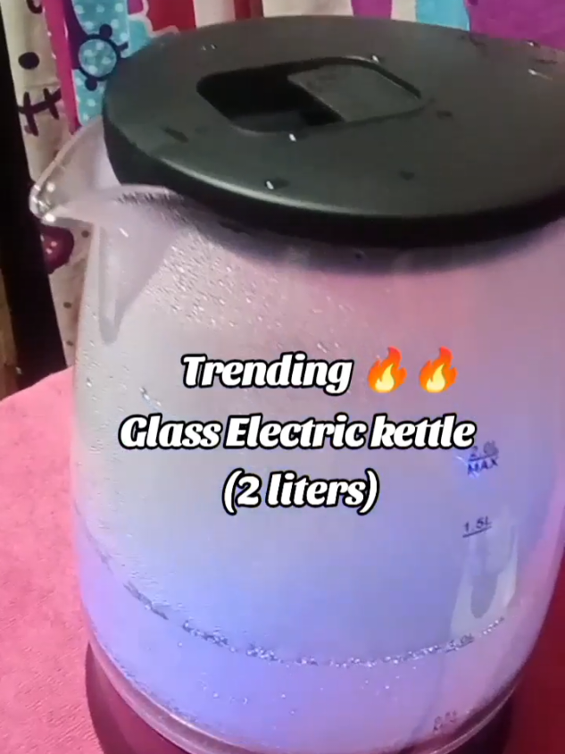 Glass electric kettle heater #trendingtiktok #smallaffelliate #trendingvideo #viralvideo #glasskettle #kettle #electrickettle 