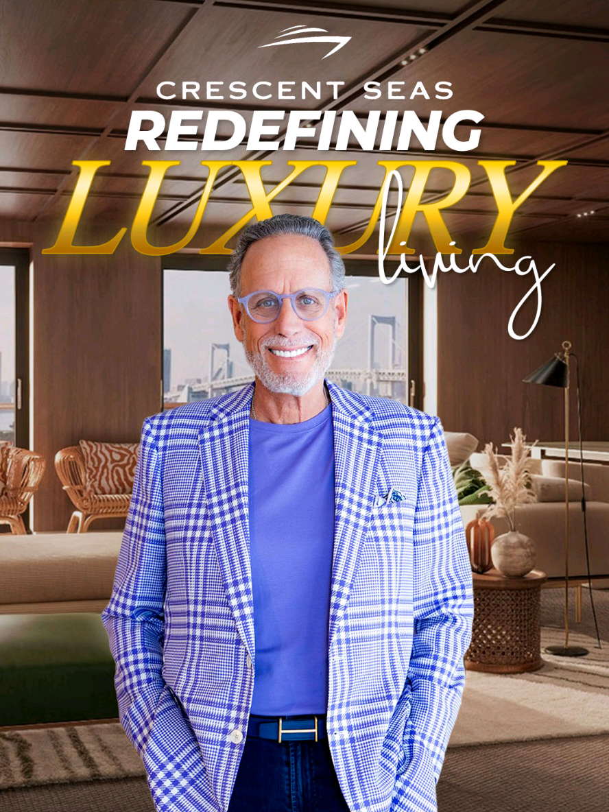 🏝 Imagine having the ocean as your backyard every day. I spoke with the creators of @crescentseasresidences , where you can own a residence aboard a ship. Longer port stays, luxury spaces, and no more packing. Would you trade your home for life at sea? 🎬 Watch the full interview on YouTube! #CruiseLifestyle #BillPanoff #CrescentSeas #SeaLiving #yachtlife 