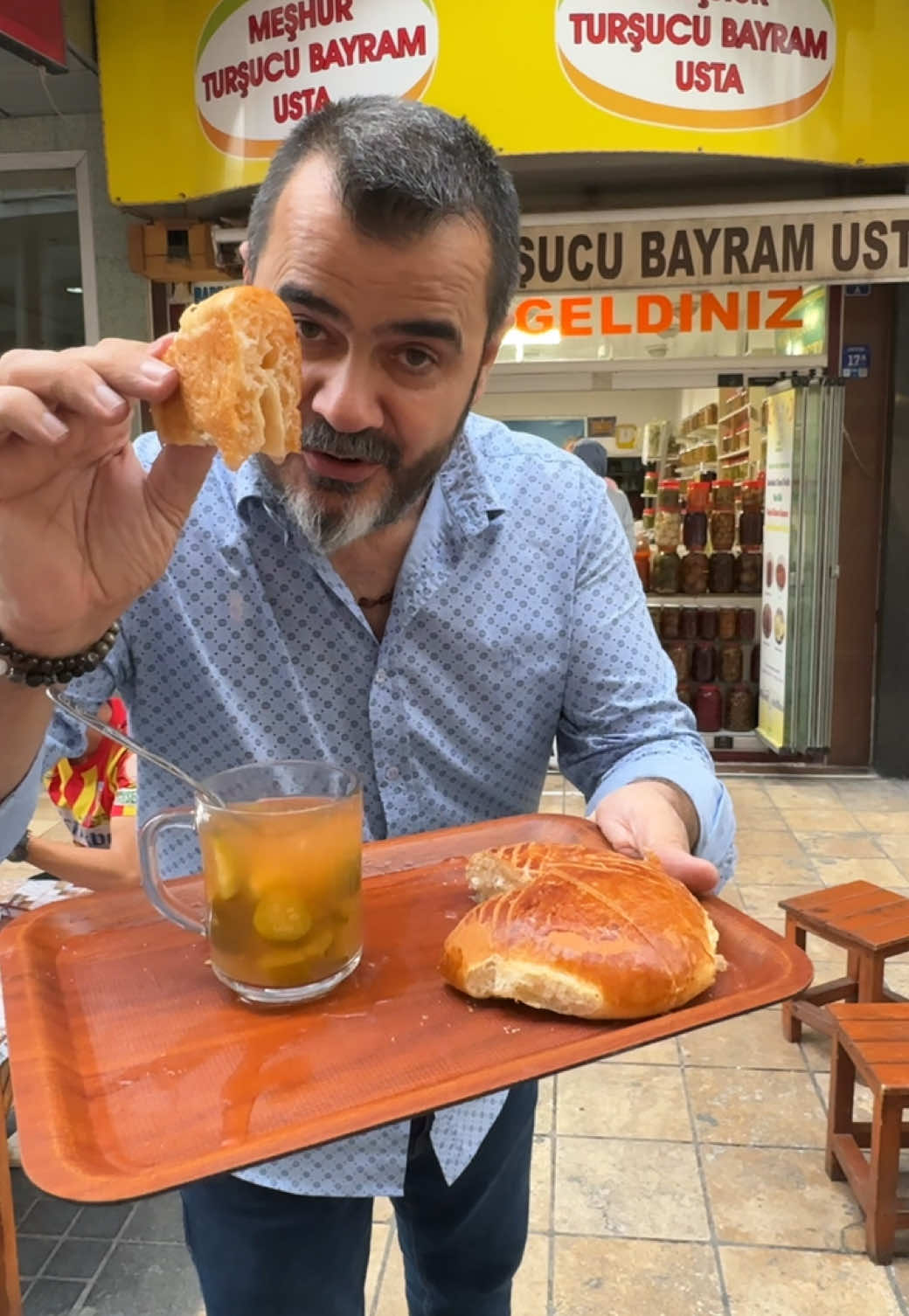 Kayseri Meşhur Turşucı Bayram Ustamda Turşuya Kete Bandım…😎😎 #türkiye #kayseri #turşu #gurmemarask 