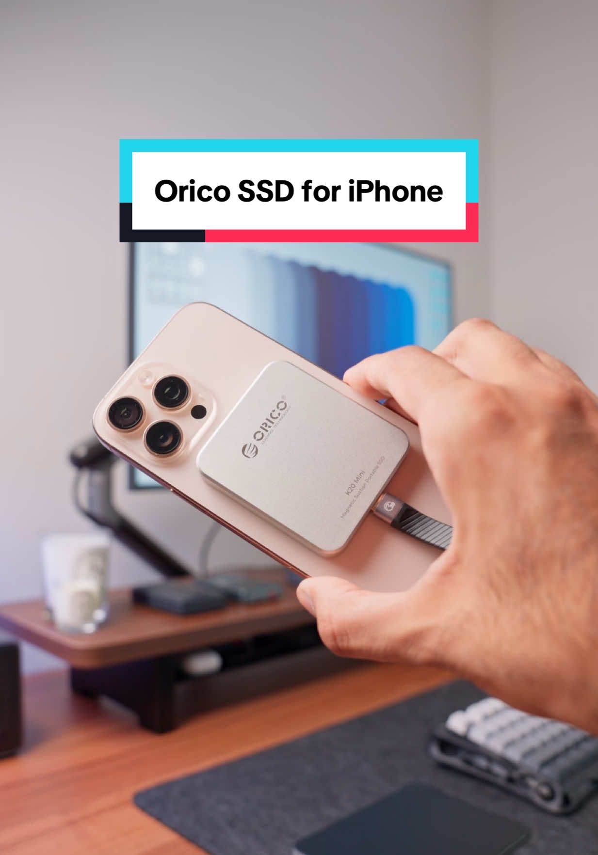 You don’t need a 1 TB iPhone. You just need a portable SSD that attaches via MagSafe whenever you need to transfer files and free up your phone storage 😉 @orico  Link in bio 🔗 Use code ORICOK20MINI for 20% off  #ssd #iphoneaccessories #iphonetips  #harddrive #iphonetipsandtricks #Tech #techtok #iphonehacks  
