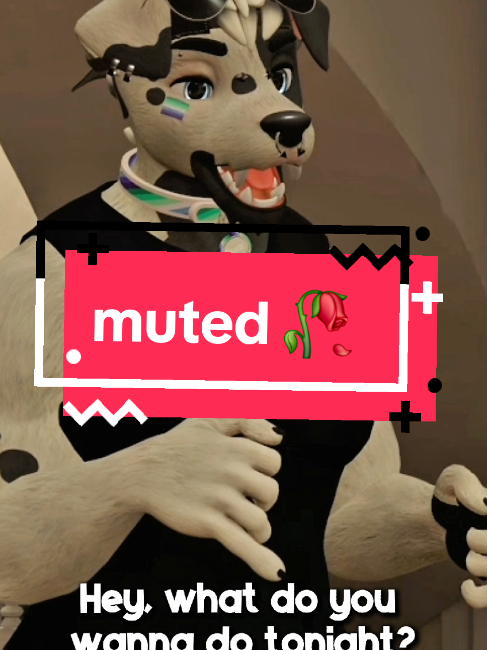 Forgetting to un-mute before talking.. 🥀  w/ @ShenWusky  #justadog #dog #vrchatavatar #VRChat #fursona #furryfandom #vr #vulper #muted #questpro #facetracking 